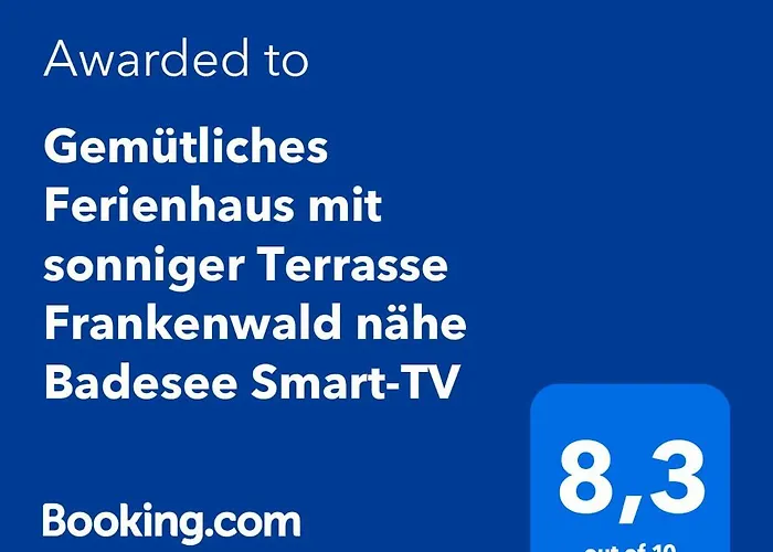 Gemuetliches Mit Sonniger Terrasse Frankenwald Naehe Badesee Smart-tv * Lichtenberg (Bavaria)